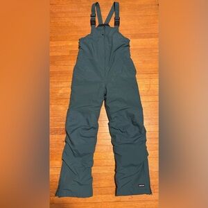 Lands' End Kids Squall Waterproof Iron Knee Bib Snow Pants Size 10